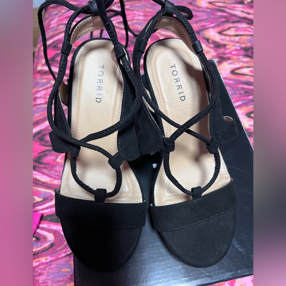 Wedge Platform Heels Torrid Black